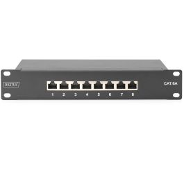 Digitus Panel de Parcheo CAT 6A Clase EA, Apantallado, Negro