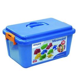 Miniland Juego 36 Vehículos Surtidos con Caja Plástico Ref. 27471