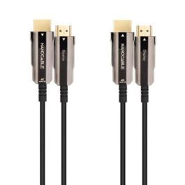 Nanocable 10.15.2020 Cable HDMI 2.0 AOC Fibra Óptica Cobre 4K 60Hz 18Gbps HDR ARC Unidireccional 20m Negro Nanocable 10.15.2020 Cable HDMI 2.0 AOC Fibra Óptica Cobre 4K 60Hz 18Gbps HDR ARC Unidireccional 20m Negro