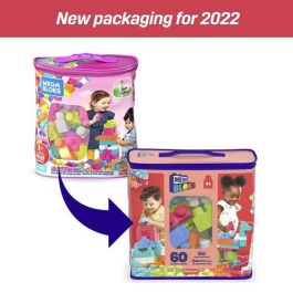 Bolsa construccion mega blocks 60 piezas rosa Bolsa construccion mega blocks 60 piezas rosa