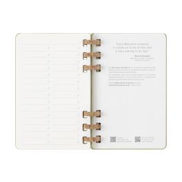 Moleskine Agenda 12M 2026 Espiral Académica L (13x21 cm) Kiwi Tapa Dura DHSPK5212AMWH3Y26