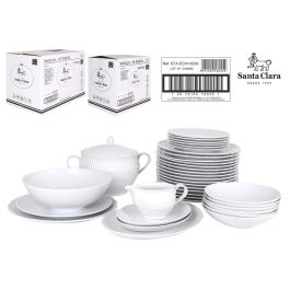 Vajilla Santa Clara 'Sofia' 55 Piezas - Elegancia y Estilo en tu Mesa