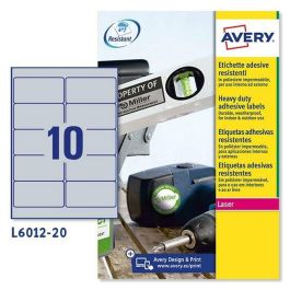 Adhesivos/Etiquetas Avery 20 Hojas 96 x 50,8 mm Plateado Precio: 33.88999944. SKU: B19Z2H8WP3