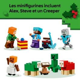 LEGO 21280 Calendario de Adviento Minecraft 2025: Juego de construcción navideño para niños 7+ años