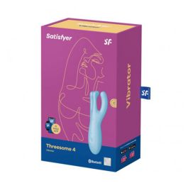 SATISFYER Threesome 4 Vibrador Azul para Mujer Precio: 37.50000056. SKU: SLC-91893