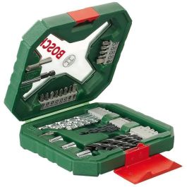 Bosch X-Line Juego de Taladrado y Atornillado 34 Piezas: Brocas PH/PZ/Flat/T, HSS Metal, Madera, Albañilería, Dados y Soporte Magnético Bosch X-Line Juego de Taladrado y Atornillado 34 Piezas: Brocas PH/PZ/Flat/T, HSS Metal, Madera, Albañilería, Dados y Soporte Magnético
