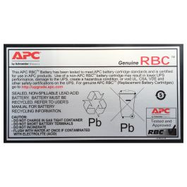 APC Batería de Repuesto RBC43 Sealed Lead Acid (VRLA)