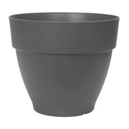 Elho ELH8711904346379 Jardinera Redonda Vibia Campana 55, Negro, Ø 55xH 47 cm, Exterior, 100% Reciclado