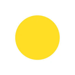 Liderpapel Gomets Circulares Adhesivos 15 mm Amarillo Rollo 2500 Unidades Caja Cartón