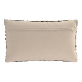 DKD Home Decor Cojín Boho Beige 30 x 50 cm (2 Unidades) de Algodón y Poliéster Hecho a Mano con Cremallera