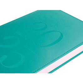 Agenda Encuadernada Liderpapel Creta 170x240 mm 2025 Dia Pagina Color Turquesa Papel 70 gr