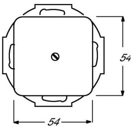 BUSCH-JAEGER 2538-212 Blindzentralscheibe Daten-Kommunikations-Technik Blanco