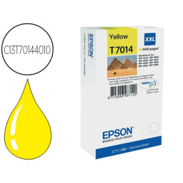 Epson T7014 Tinta Amarilla XL para Impresoras WorkForce Pro WP-4000 WP-4500 - Alto Rendimiento 3400 Páginas Precio: 78.88999987. SKU: B1JRQZT7GS
