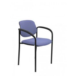 Silla Piqueras Y Crespo Villalgordo Confidente Brazos Fijos Chasis Negro Asiento Y Respaldo Tapizados Bali Azul Claro Precio: 122.49999949. SKU: S5703151
