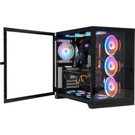 Inter-Tech C-703 Vision Midi Tower Negra ATX, micro ATX, Mini-ITX - Caja PC sin PSU