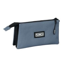 Munich Portatodo Triple Basicos Gris 22x12x3 cm Edad Mínima 3 Años