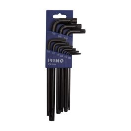 Irimo 458-9-h Juego 9 Llaves Acodadas Pavonadas Torx T10-T50 Larga Transmisión Par Acero Alta Calidad Tratamiento Acabado Oxidado Precio: 19.89000057. SKU: B1CBDHVAZ3