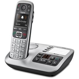 Gigaset E560A Teléfono DECT Inalámbrico con Contestador Automático, Manos Libres, Identificador de Llamadas y Pantalla a Color Negro Plata Precio: 124.58999982. SKU: B1J6AHWFZE