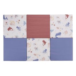 Tineo Alfombra de Actividades Escalable 5 en 1 Malin Tesoros del Océano - Colchón, Puf, Túnel, Cabina - Funda Desenfundable 180x200 cm