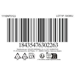 La Mediterranea Vajilla Opal Cuadrada Palaos 12 Piezas 28 cm, 23 cm, 21.5 cm