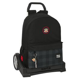 Mochila Escolar con Ruedas Paul Frank Campers Negro (30 x 46 x 14 cm) Precio: 37.59000036. SKU: S4307891