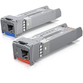 Ubiquiti UACC-OM-SM-10G-S-2 Módulo Transceptor SFP Fibra Óptica Monomodo 10 Gbps LC 2 Unidades