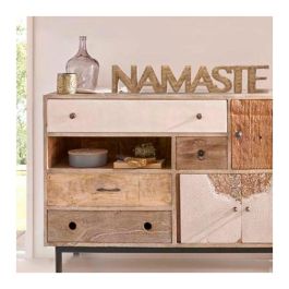 Atmosphera Cartel Decorativo 'Namaste' Madera de Mango 54x3,5x10 cm