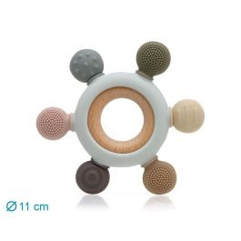 KioKids Mordedor Madera y Silicona Estrella Ecofriendly +3 Meses