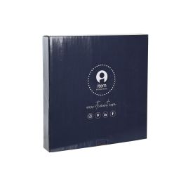 DKD Home Decor Frutero Scandi Rosa Blanco Porcelana Metal 3 Pisos 27 x 27 x 34 cm