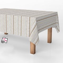 Exma Rollo de Mantel Antimanchas Rayas Beige 140 cm x 25 m Poliéster y Algodón Precio: 127.50000021. SKU: B15N988ADK