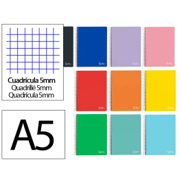Liderpapel Cuaderno Espiral A5 Micro Witty Tapa Dura 120 Hojas 90gr Cuadro 5mm Colores Surtidos Precio: 4.961. SKU: B16VE4VZEJ