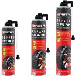 Facom Reparador de Pinchazos para Neumáticos con/sin Cámara sin Desmontaje hasta 195mm 400ml Aerosol Facom Reparador de Pinchazos para Neumáticos con/sin Cámara sin Desmontaje hasta 195mm 400ml Aerosol