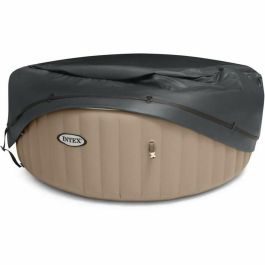 Intex LIN6941057426662 Cubierta Térmica PureSpa Round 8 Plazas, Manta Aislante Anti-Pérdida de Calor