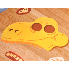 Mideer Juego Didactico de Rayuela Dinosaurio con 64 Adhesivos Removibles para Suelo