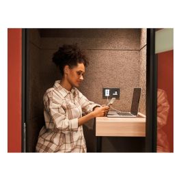 AVERMEDIA GC313Pro Cargador GaN 100W con USB Tipo C Carga Rápida Power Delivery 3.0 Blanco Cable 2m