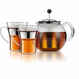Bodum BOD0699965429928 Tetera con prensa ASSAM SET 1,0 l con tapa y filtro de acero inoxidable + 2 tazas de cristal con asas de acero inoxidable 0,35 l Precio: 52.95000051. SKU: B1ASKB8RZB