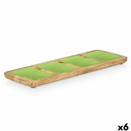 Bandeja con Compartimentos GiftDecor MALI-941 G Verde 46 x 3 x 17 cm (6 Unidades) Precio: 73.50000042. SKU: B17GMV5NCM