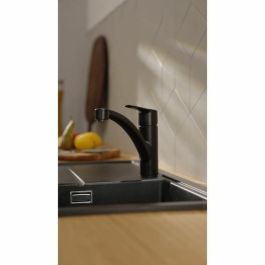 Grohe 324412432 Grifo de cocina Mezclador monomando de fregadero Negro mate Caño bajo Rotación 140°