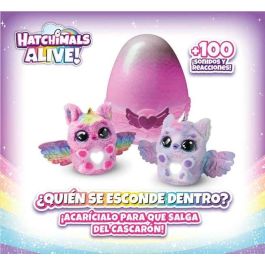 Peluche hatchimals alive secret hatch pufficorn. son criaturas mágicas que necesitan tu amor y cuidado para salir del cascarón. 25,4x20,02x20,02 cm