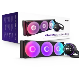 NZXT RL-KR36E-B2 Kraken Elite 360 RGB Refrigeración Líquida con Pantalla LCD IPS de 2,72" y Ventiladores RGB - Negro