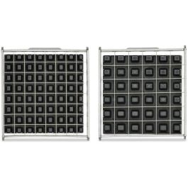 Livoo MEN410 Cortador de Patatas Fritas de Acero Inoxidable con 2 Rejillas, Patas Antideslizantes y Ventosa, Rejillas Lavavajillas