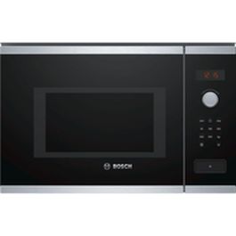 Bosch Serie | 4 BFL553MS0 Horno microondas monofunción empotrable 25 litros 900 Watt acero inoxidable