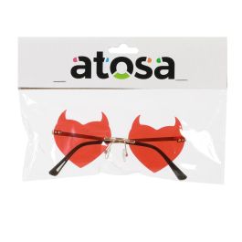 Gafas Rojas Con Cuernos De Demonio Para Disfraz Diabólico Halloween Fiesta Temática Terror