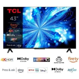 TCL 43PF650 - Televisor LED 43" (108 cm) - 4K UHD 3840x2160 - HDR10 - Smart TV - 3xHDMI 2.1 - WiFi TCL 43PF650 - Televisor LED 43" (108 cm) - 4K UHD 3840x2160 - HDR10 - Smart TV - 3xHDMI 2.1 - WiFi
