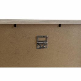 Portafotos de Pared DKD Home Decor 32,5 x 1,5 x 45 cm Cristal Natural Marrón Moderno Madera MDF