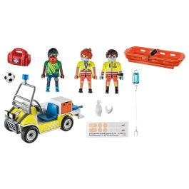 Playmobil Coche Rescate con 3 Figuras, Camilla y Accesorios para Misiones de Rescate