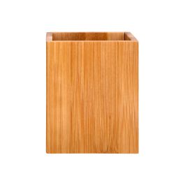 Cubilete Portalapices Liderpapel Bambu 100% Natural Ecouse Cuadrado 80x80x100 mm