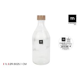Botella de Cristal La Mediterránea Metal Vidrio 1 L (24 Unidades) Botella de Cristal La Mediterránea Metal Vidrio 1 L (24 Unidades)