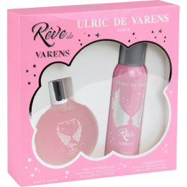 Set Ulric De Varens: Reve De Varens, Eau De Parfum, For Women, 50 ml + Reve De Varens, Deodorant Spray, For Women, 125 ml Precio: 18.8899997. SKU: B12AS6FYW7