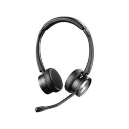 Sandberg Wireless Office Headset Pro+ Auriculares Estéreo Inalámbricos para Móvil y PC con Doble Conexión y Base de Carga
